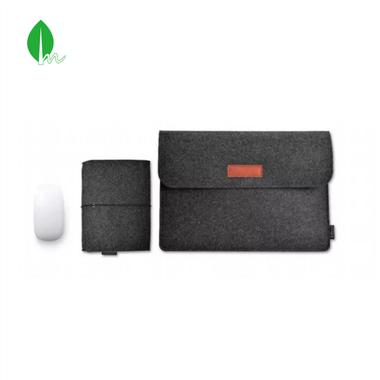 Beg Lengan Laptop Felt Standard dengan Poket Tetikus